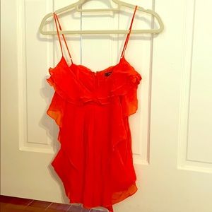 Orange XS  BCBG flowy top.